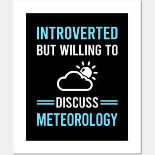 Introverted Meteorology Meteorologist Posters and Art
